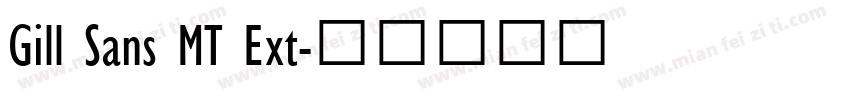 Gill Sans MT Ext字体转换